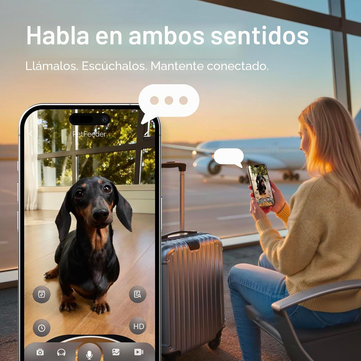 Molly&Cody Comedero Autom&aacute;tico con C&aacute;mara para Gatos y Perros de 6 L, , large Imagen numero 4