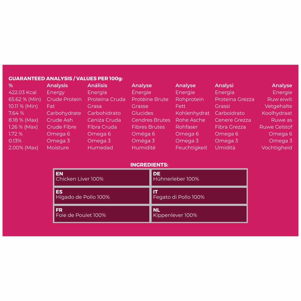 Golosinas liofilizadas para gatos: h&iacute;gado de pollo (50 g/1,76 oz), , large Imagen numero 3