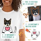 Mascochula camiseta mujer enamorao personalizada con tu mascota negro, , large image number null