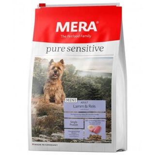 Pienso Mera pure sensitive mini sabor Cordero y Arroz