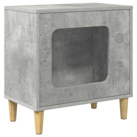 vidaXL Casa para Gatos Concreto 51 x 30 x 52 cm Madera de ingenier&iacute;a