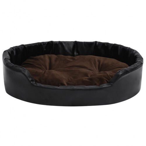 Vidaxl sof&aacute; con coj&iacute;n lavable negro y marr&oacute;n para mascotas, , large Imagen numero 5