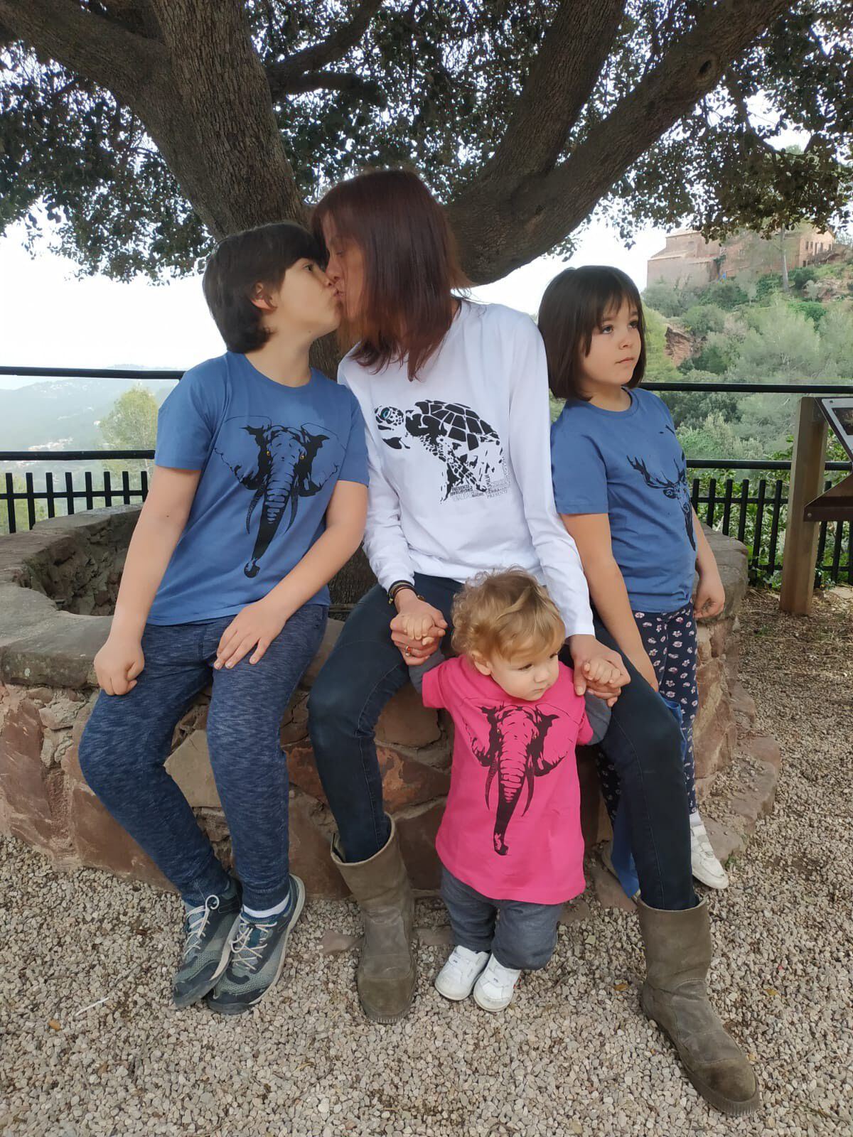 Camiseta unisex tortuga color Blanco thumbnail