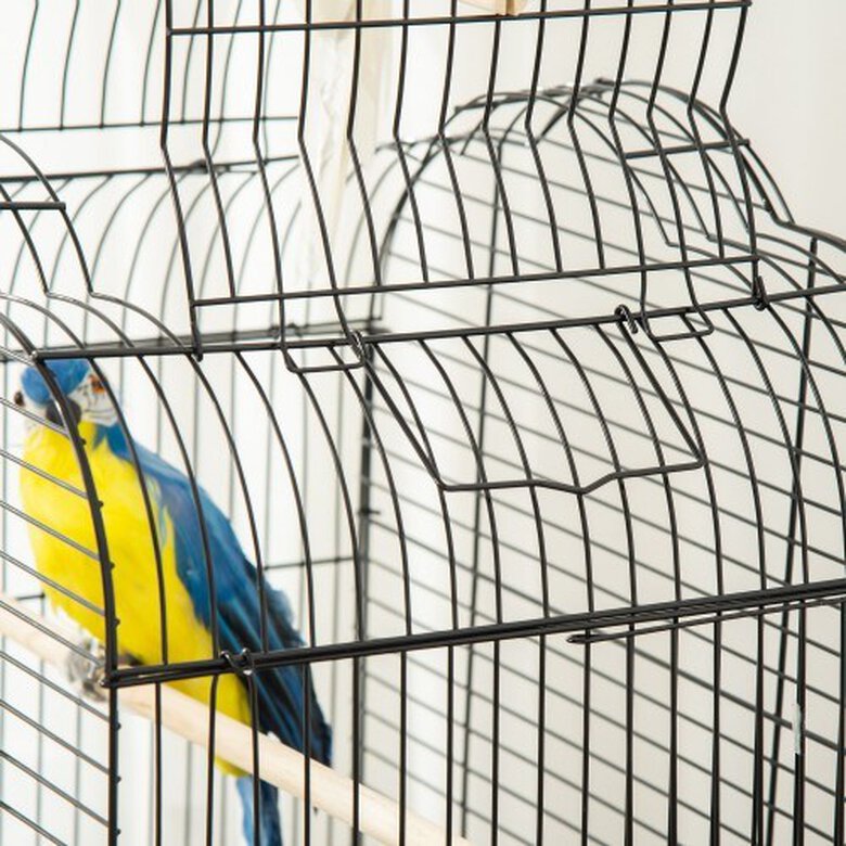 PawHut jaula para pájaros con soporte color negro, , large image number null