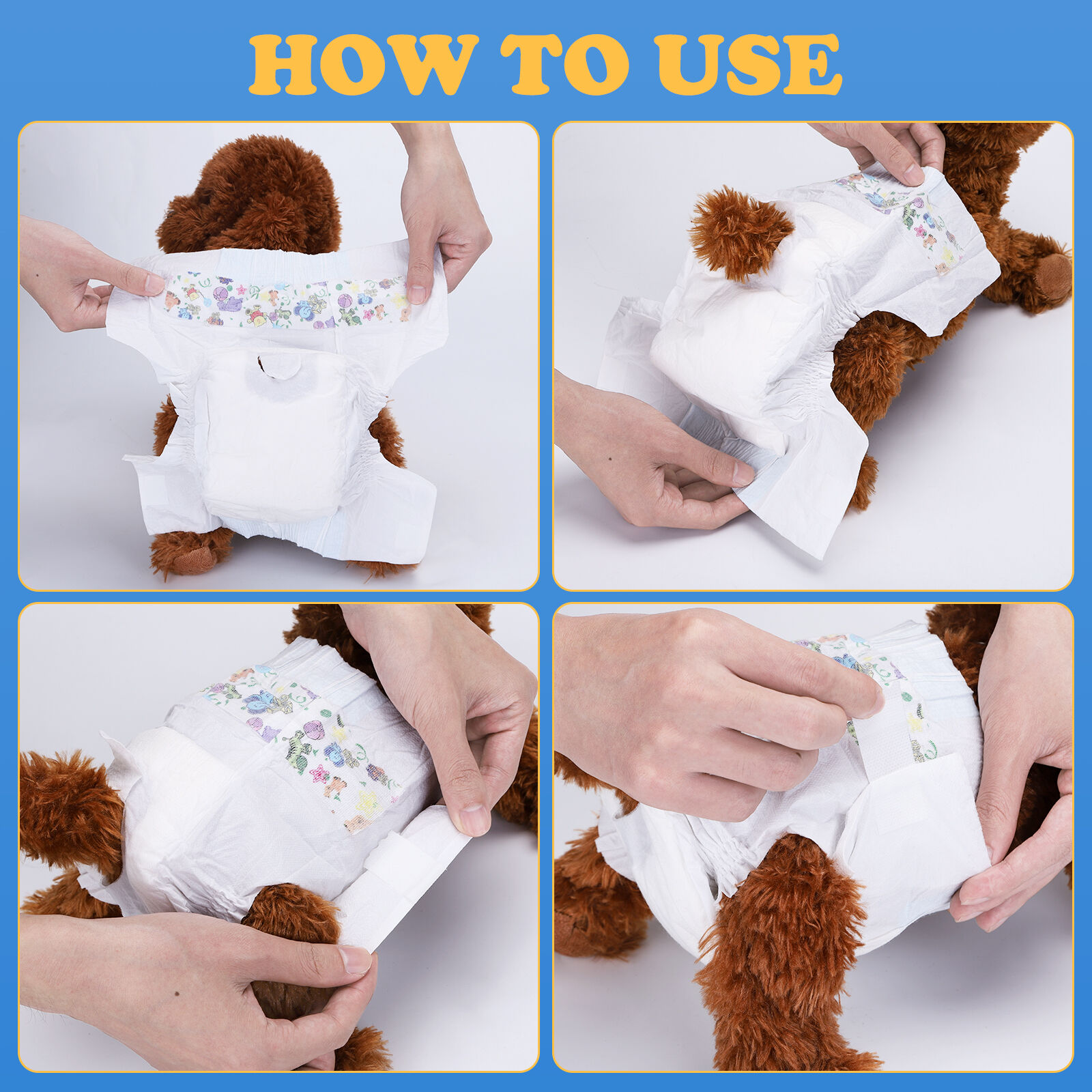 Nobleza 12x Pa&ntilde;ales para Perros Desechables Hembra Cachorro Entrenamiento Pa&ntilde;ales S&uacute;per Absorbente Envolturas para Mascotas Paquete de 12, L, , large Imagen numero 5