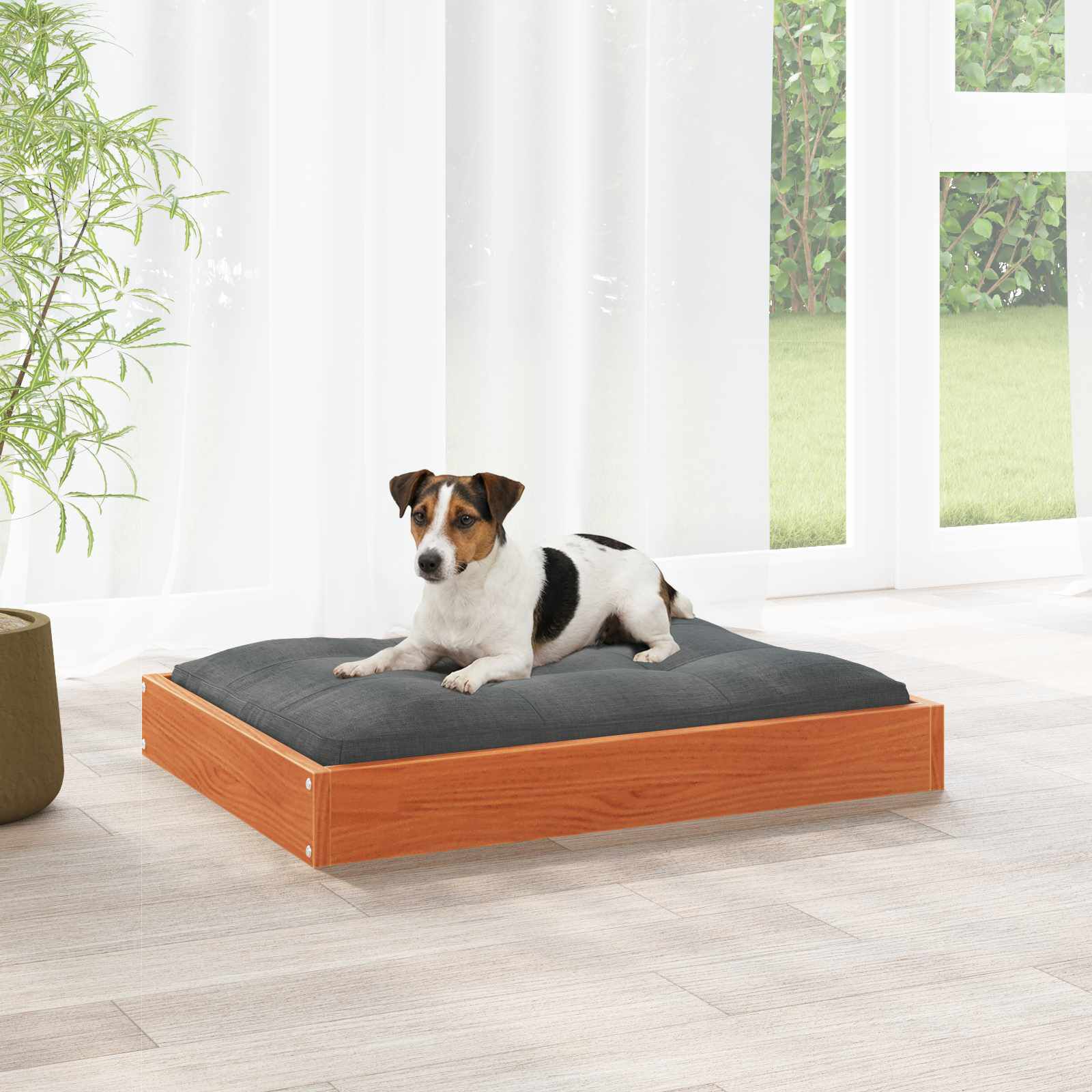 vidaXL Cama para Perros Madera Maciza Pino Sof&aacute; Asiento Mascota Multicolor, , large Imagen numero 12