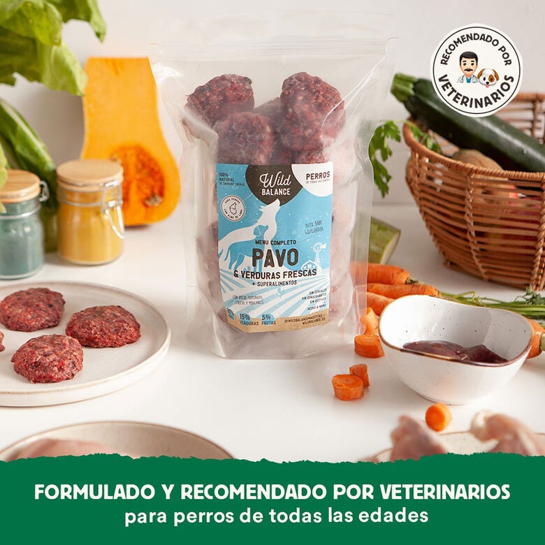 Pack de menú completo BARF para perros sabor Pavo thumbnail