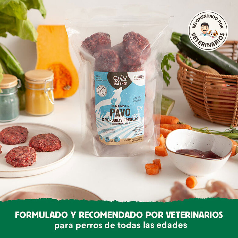 Pack de menú completo BARF para perros sabor Pavo, , large image number null