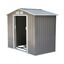 Caseta de jardín metálica Outsunny para almacenamiento color Gris, , large indicador imagen numero 1
