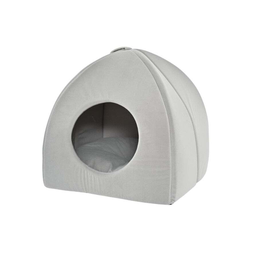 Leeby Cama Iglu Gris para gatos, , large Imagen numero 2