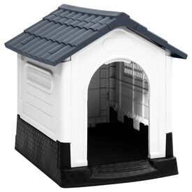 VidaXL Caseta Blanca Pequeña para perros