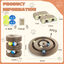 Nobleza - 2 Pack Magic Arch Bridge Juguete Rascador Interactivo para Gatos, Rascador para Gatos de Cartón con Bola de Campana de Juguete, Interactivo Rascador for Gatos,18.9*5.6*7.2CM, , large indicador imagen numero 2