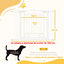 PawHut Barrera para Perros Puerta para Perros con Ancho Ajustable 76-104 cm Barrera de Seguridad para Perros con 2 Extensiones para Escaleras y Puertas Blanco, , large indicador imagen numero 3