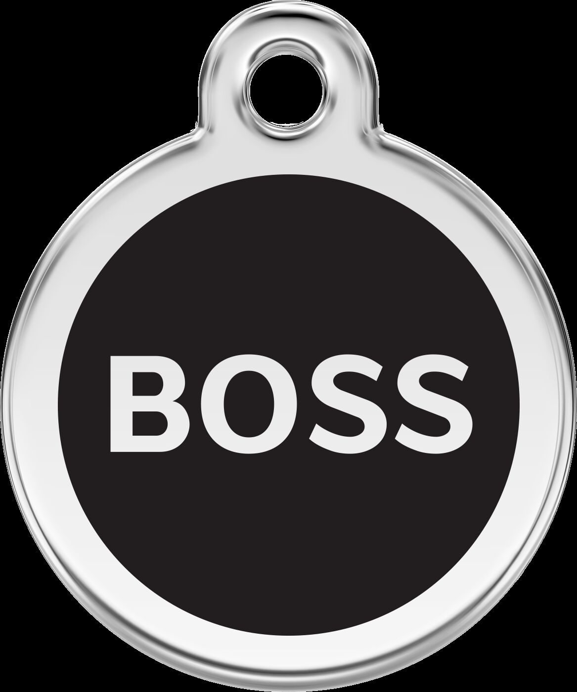 Placa identificativa Acero Inoxidable Boss Negro para perros, , large Imagen numero 5