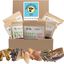 GLE PETS CAJA DE SNACKS NATURALES, REGALOS PARA PERROS, PREMIOS SALUDABLES, 6 BOSLAS VARIADAS, MORDEDORES NATURALES, CAJA AZUL, , large indicador imagen numero 1