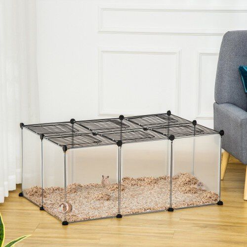 PawHut Valla con 16 Paneles de Resina para roedores, , large Imagen numero 2