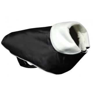 Gabardina Glitter para perros color Blanco/Negro