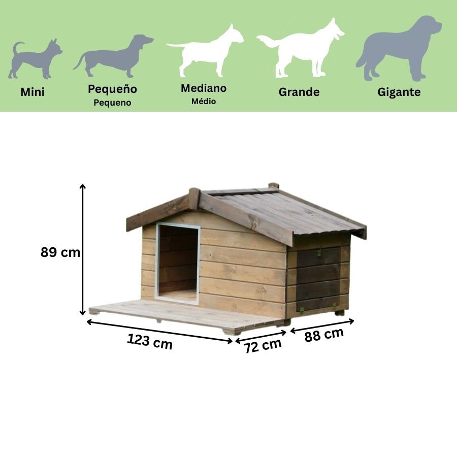 TK-Pet Mountain Caseta de Madera para perros, , large Imagen numero 3