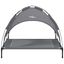 vidaXL Cama para perros con dosel antracita tela oxford y acero, , large indicador imagen numero 15