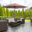Outsunny Sombrilla de Jardín Ø295x250 cm con Manivela Parasol Exterior con Mecanismo de Inclinación y Poste Desmontable de Metal para Terraza Piscina Patio Café, , large indicador imagen numero 2