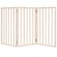 vidaXL Puerta para perros plegable 3 paneles madera de álamo 150 cm, , large indicador imagen numero 4