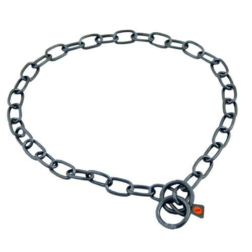 Collar Cadena Acero Inox Negro 3MM X 50CM. ESLAB N CORTO Tiendanimal