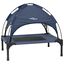 vidaXL Cama para Perros con Dosel Sofá Silla Tela Oxford y Acero Azul, , large indicador imagen numero 1