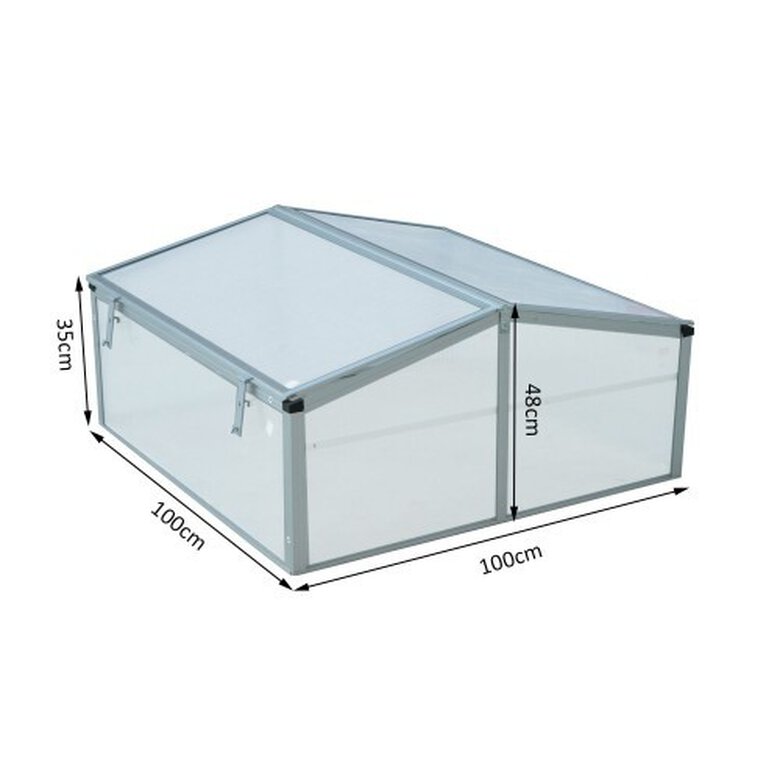 Invernadero de aluminio Outsunny color Transparente, , large image number null
