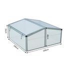 Invernadero de aluminio Outsunny color Transparente, , large image number null