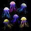 Nobleza - 6 Piezas Adornos para Acuarios Decoración del Acuario Medusas Artificiales, Decoración de Pecera, Medusas Fluorescentes Artificiales | No Altera Los Parametros del Agua, , large indicador imagen numero 2