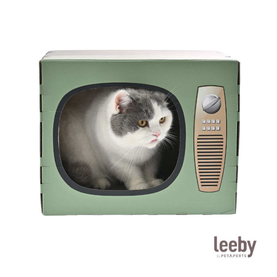 Leeby Tommy TV cama nido rascador de cart&oacute;n para gatos, , large Imagen numero 2