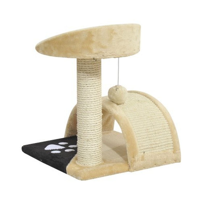 Rascador PawHut cama y arbol para gatos color Crema, , large image number null