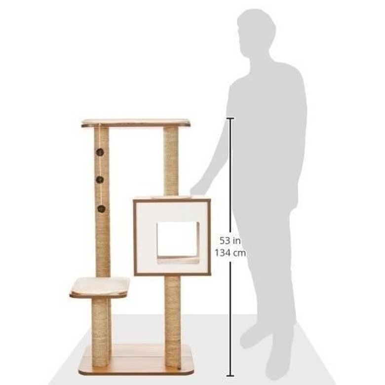 Vesper V-Base Rascador Con Juguete para gatos, , large image number null