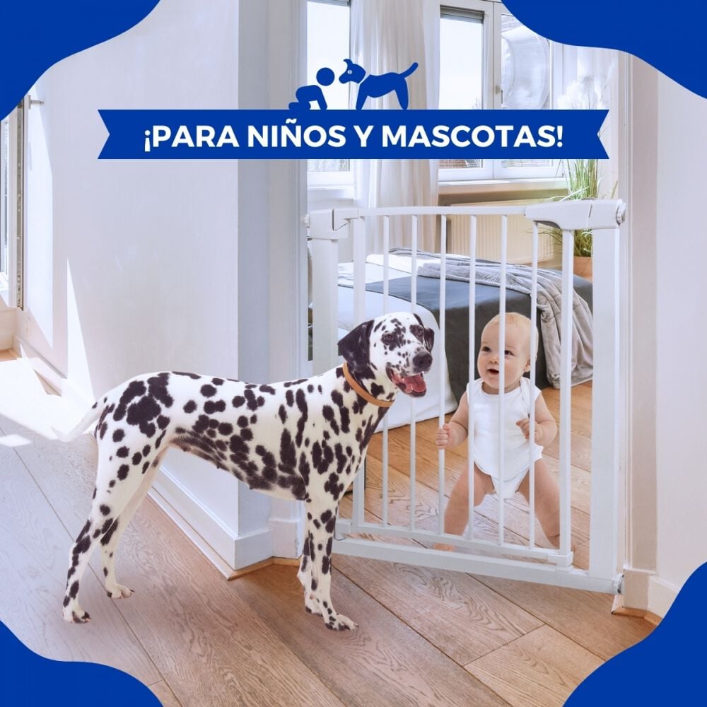Mobiclinic Barrera de Seguridad con cierre automático regulable para mascotas thumbnail