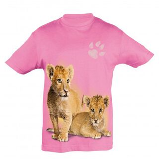 Camiseta Niño Leones bebé color Rosa