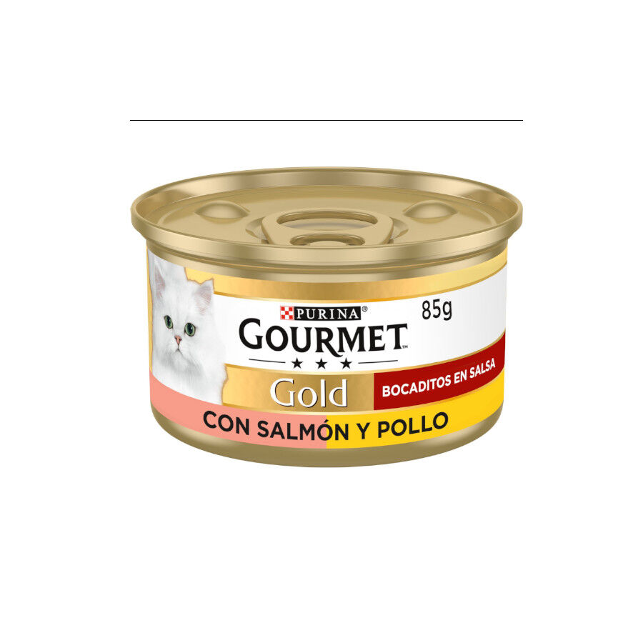 Gourmet Gold Bocaditos Salmón y Pollo para gatos