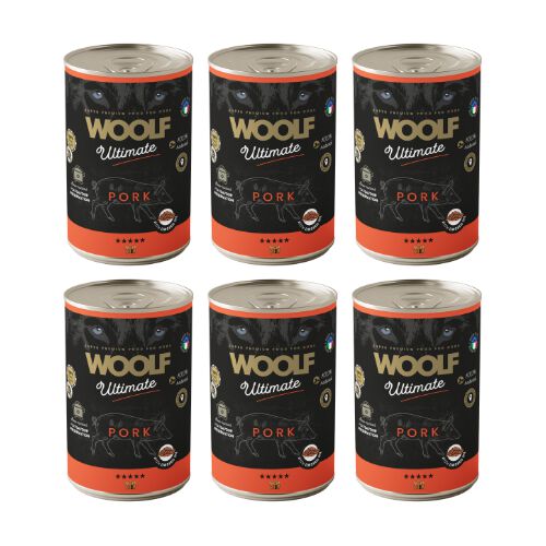 Woolf comida húmeda de cerdo para perros thumbnail