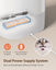 Nobleza - Dispensador Automático de Comida para Gatos y Perro, 2.4G WiFi 4L Dispensador con Temporizador y Control Remoto de la aplicación, 10s de grabación, 1-10 Comidas por Día, Blanco, , large indicador imagen numero 5