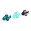 Pack de 3 colgadores para caj&oacute;n Fish Set color Variado, , large indicador imagen numero 1