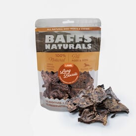 BAFFS Naturals Galletas de Pulm&oacute;n de Cordero - Snack Natural para Perros