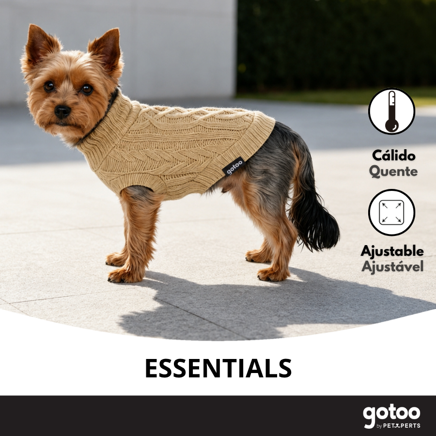 Gotoo Jersey de Punto Marr&oacute;n para perros, , large Imagen numero 6