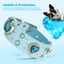 PawView Collar para Perro de Cuero Turquesa Claro con Cristales de Coraz&oacute;n y Placa de Identificaci&oacute;n QR Inteligente - Elegante, Seguro y Ajustable, , large indicador imagen numero 3