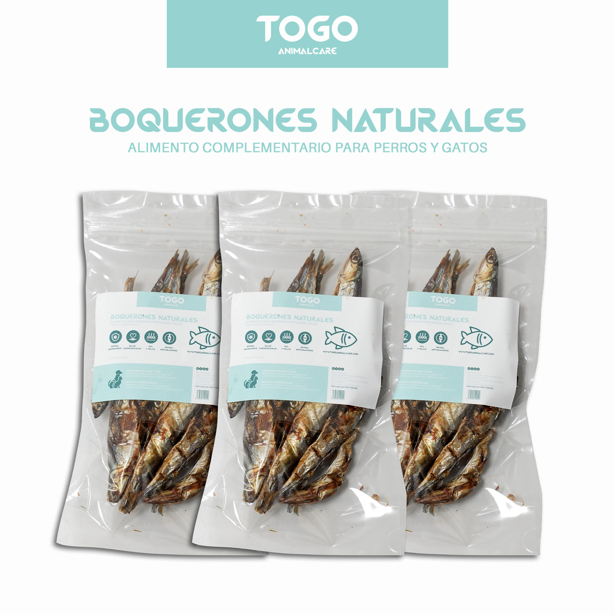 Togo Animal Care Boquerones Deshidratados | Snacks Naturales, , large Imagen numero 7