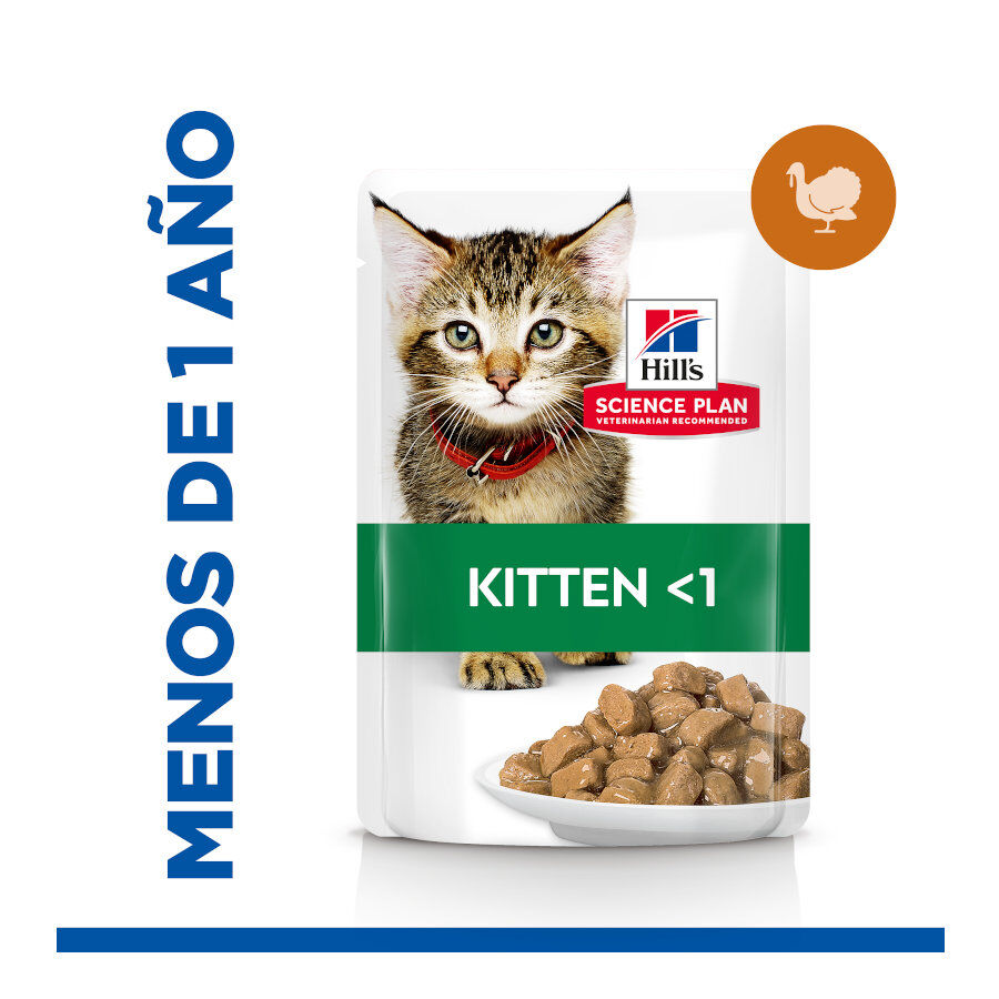 85 g Hill's Science Plan Kitten Pavo en Salsa sobre para gatos, , large Imagen numero 2