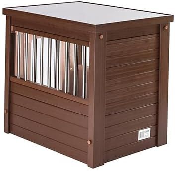 Jaula para Perros Confort Modelo Arkansas - Perrera de Interior - Fabricado con ECOFLEX - Cuatro Colores y Tres tama&ntilde;os a Elegir (Marr&oacute;n, M (74,9x53,6x64cm), , large Imagen numero 6