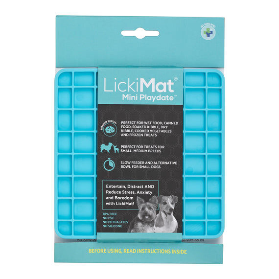 Comedero LickiMat Mini Playdate Azul para perro, , large Imagen numero 1