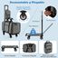 COSTWAY Transportín Plegable con Ruedas para Mascotas, Bolsa Trasportín de Viaje para Perros Gatos, Transportador con Almohadillas y Manija Telescópica para Mascotas Pequeñas Medianas, , large indicador imagen numero 5