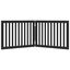 vidaXL Puerta para perros plegable 2 paneles madera álamo negra 160 cm, , large indicador imagen numero 9