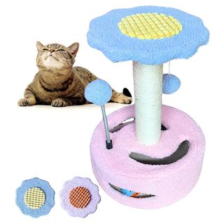 El Ático Pets Arbol Rascador Torre con 2 Bolas de Juego para Gatos 