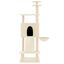 vidaXL Rascador para gatos con postes de sisal crema 153 cm, , large indicador imagen numero 2
